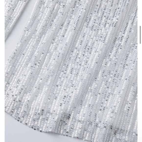 Plus Size Plunging Neck Sequin Cami Jumpsuit - Picture 8 of 9